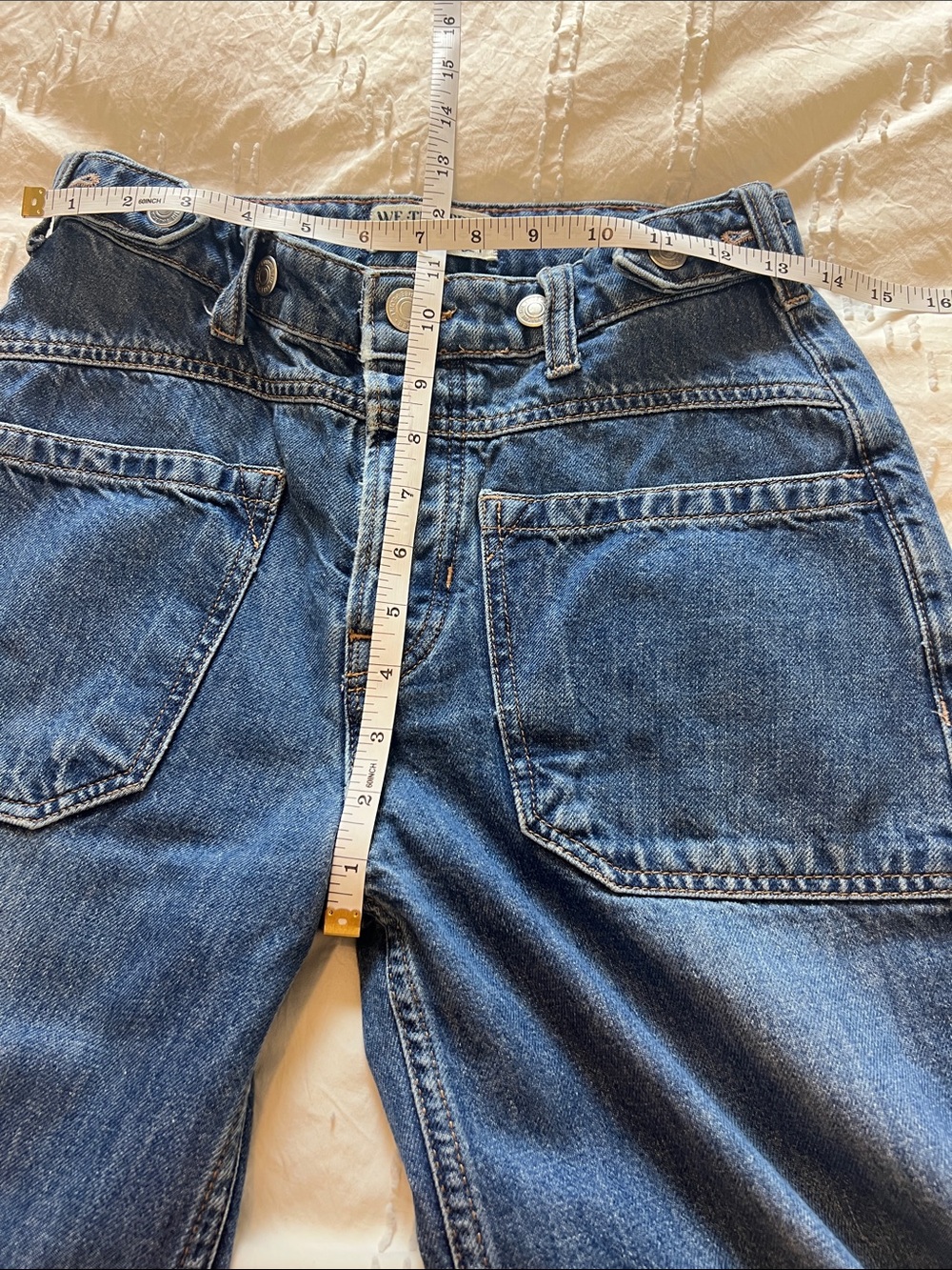 We The Free Jeans Palmer Cuff Vintage High-Rise Wide Leg Free People Revolve - Picture 5 of 14